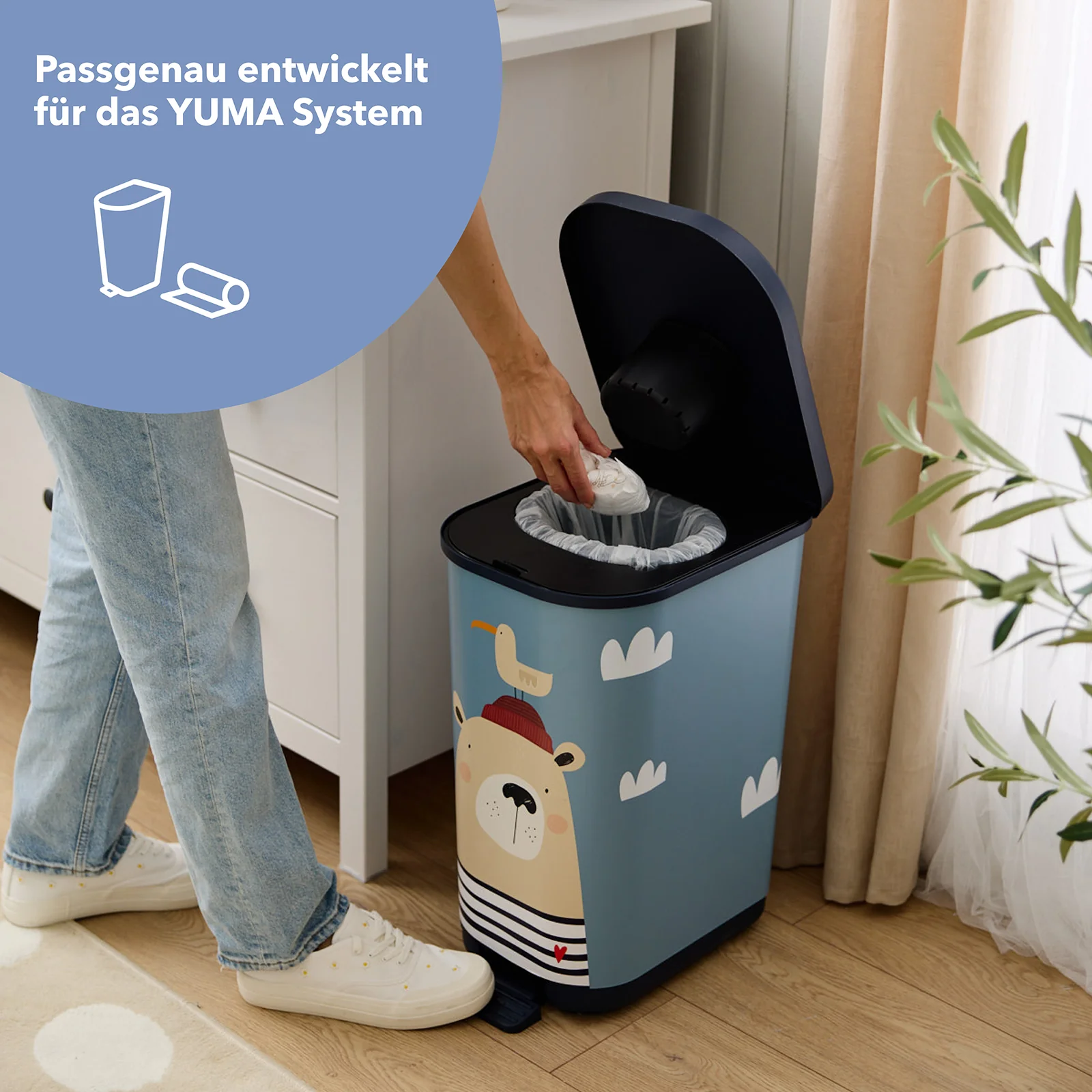 Windeleimer-Beutel YUMA 6 Monats-Bundle (2 Rollen) - Image 4